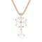 limited edition trillion diamond cross pendant necklace in 18K rose gold <span class='visuallyhidden'>Text, phone 323-404-2959 for shopping assistance.</span>